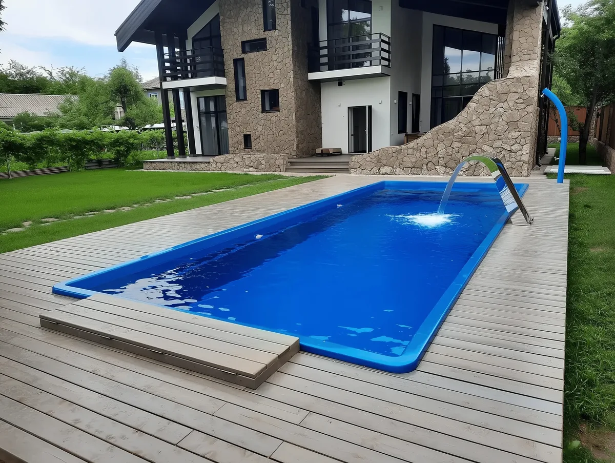 Композитный бассейн Laguna 9 — вид сверху в Томске